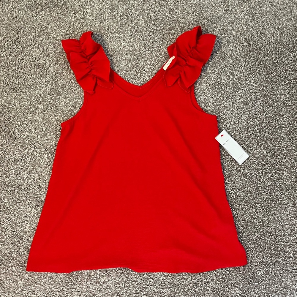 NWT Red Sleeveless Top
